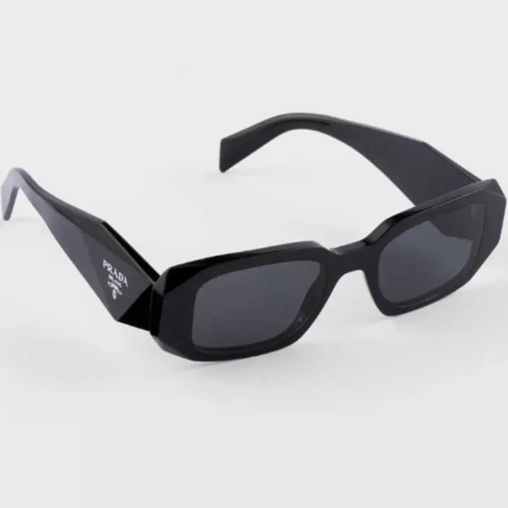 Prada Black Slate Gray Lenses Symbole Sunglasses
